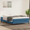 vidaXL Boxspringbett mit Matratze Dunkelblau 160x210 cm Samt