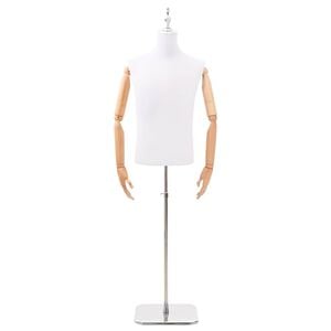 vidaXL Verstellbarer Mannequin 170-218 cm mit Standfu&szlig; M&auml;nnlich PP