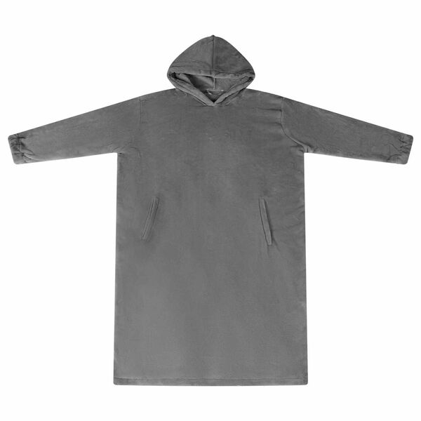 vidaXL Decken-Hoodie Dunkelgrau M Flanell
