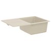 vidaXL Waschbecken Beige 670 x 460 mm 80% Quarz und 20% Harz