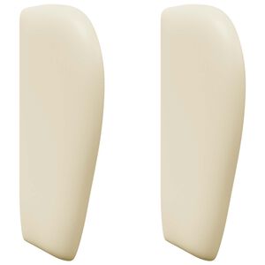 vidaXL Kopfteil Ohr Creme PVC
