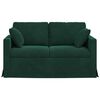 vidaXL Sofa Dunkelgr&uuml;n Gesamtabmessungen: 138 x 78 x 80 cm (B x T x H)
