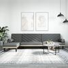 vidaXL Schlafsofa in L-Form Dunkelgrau 260x140x70 cm Stoff