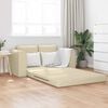 vidaXL Schlafsofa 60cm Creme Stoff