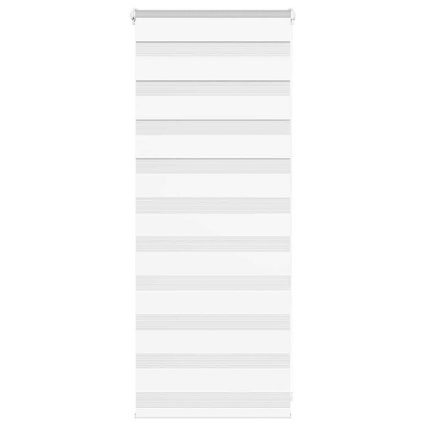 vidaXL Doppelrollo Weiß 55x100 cm Stoffbreite 50,9 cm Polyester