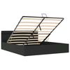 vidaXL Bett mit Bettkasten Hydraulisch LED Kunstleder 160x200 cm