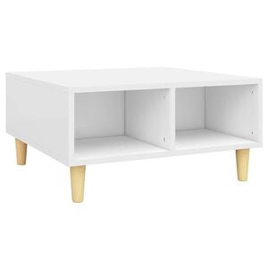 vidaXL Couchtisch Wei&szlig; 60x60x30 cm Holzwerkstoff