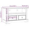 vidaXL TV-Schrank Mexiko-Stil Kiefernholz 91x43x56 cm