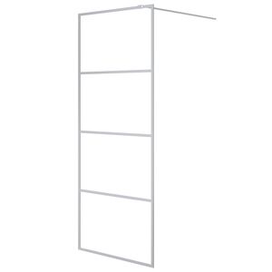 vidaXL Duschwand f&uuml;r Walk-In Dusche Silber 80x195 cm ESG-Glas Klar