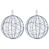vidaXL Weihnachts-Finial-Licht 2 stk. 1900 LEDs Kaltwei&szlig; &Oslash; 60 x 63 cm