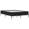 vidaXL Bettgestell Schwarz 140x190 cm Holzwerkstoff und Metall