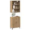 vidaXL Sideboard mit Wandschrank Artisan-Eiche Holzwerkstoff