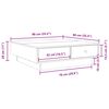 vidaXL Couchtisch R&auml;uchereiche 90x90x28 cm Holzwerkstoff