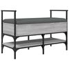 vidaXL Schuhbank Grau Sonoma 85,5x42x57,5 cm Holzwerkstoff