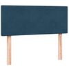 vidaXL Boxspringbett mit Matratze Dunkelblau 120x210 cm Samt