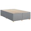 vidaXL Boxspringbett mit Matratze Hellgrau 120x190 cm Stoff