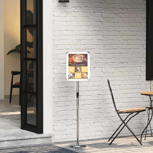 vidaXL Messest&auml;nde Silber 25 x 25 x 125 cm Aluminium