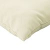 vidaXL Zierkissen 4 Stk. Creme 60x60 cm Stoff