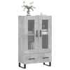 vidaXL Highboard Betongrau 69,5x31x115 cm Holzwerkstoff