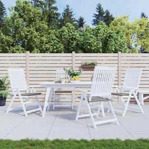 vidaXL Gartenstuhl-Kissen 4 Stk. Grau 40x40x3 cm Oxford-Gewebe
