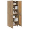 vidaXL Highboard Artisan-Eiche 69,5 x 34 x 90 cm Holzwerkstoff