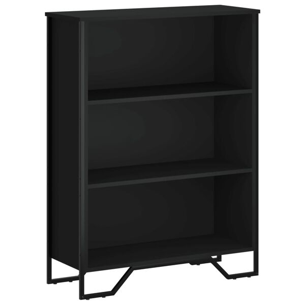 vidaXL Bücherregal Schwarz 80x31x106 cm Holzwerkstoff