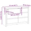 vidaXL Kommode Drammen Wei&szlig; 111 x 43 x 73,5 cm Massivholz Kiefer