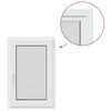 vidaXL Kellerfenster Innenseite Farbe Wei&szlig; RISOR 50 x 100 cm