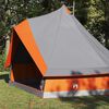 vidaXL Familien-Tipi-Zelt mit Dach Grau und Orange 400 x 346 x 250 cm