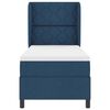 vidaXL Boxspringbett mit Matratze mit Kopfteil Blau 80 x 200 cm Stoff