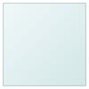 vidaXL Tischplatte Transparent 60x60 cm Hartglas