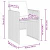 vidaXL Garten Essgruppe 5 pcs Braun Poly-Rattan