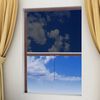 Braunes aufrollbares Insektengitter für Fenster 60 x 150 cm