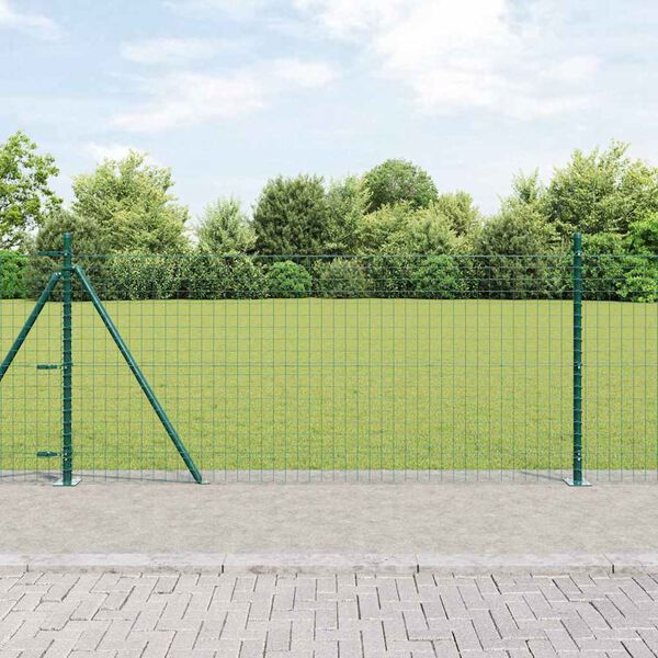 vidaXL Zaunpfosten Sonstiges 52 pcs Grau 3,2 x 3,2 x 90 cm Stahl
