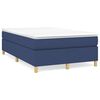 vidaXL Boxspringbett mit Matratze Blau 120x190 cm Stoff