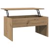 vidaXL Couchtisch Artisan-Eiche 80x50,5x41,5 cm Holzwerkstoff