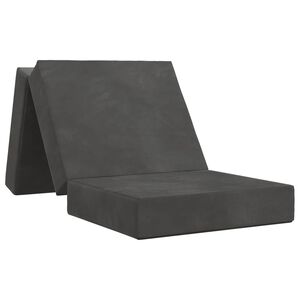 vidaXL Klappsofa Bett 75 x 63 x 45 cm Dunkelgrau