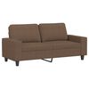 vidaXL 2-Sitzer-Sofa Braun 140 cm Stoff
