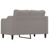 vidaXL 2-Sitzer-Sofa Taupe 120 cm Stoff