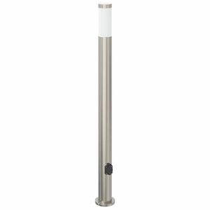 vidaXL Pollerleuchte mit Auslass 110 cm Edelstahl IP44