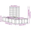 vidaXL Bettrahmen Wei&szlig; 100 x 200 cm Massives Kiefernholz