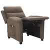 vidaXL Massagesessel Taupe Stoff