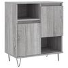 vidaXL Sideboards 2 Stk. Grau Sonoma Holzwerkstoff