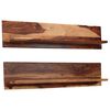 vidaXL Wandregale 2 Stk. 118x26x20 cm Massivholz Akazie