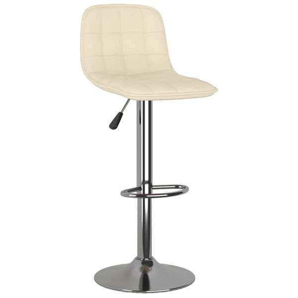 vidaXL Barhocker 2 Stk. Creme Stoff