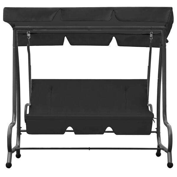 vidaXL Hollywoodschaukel mit Dach Anthrazit