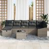 vidaXL Garten-Sofa-Set 8 pcs Grau 55 x 62 x 69 cm Poly Rattan