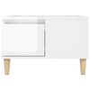 vidaXL Couchtisch Hochglanz-Weiß 55x55x36,5 cm Holzwerkstoff