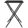 vidaXL Gartentisch Klappbar Anthrazit 50x50x72 cm Stahlgitter
