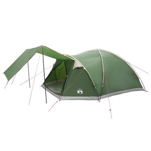 vidaXL H&uuml;tten-Zelt 8 Personen Gr&uuml;n Polyester und Stahl